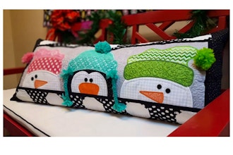 Kimberbell Bench Pillow: Whimsy Winter